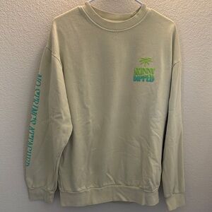 Sunny Dipped Men's Light Green Crewneck Sweater